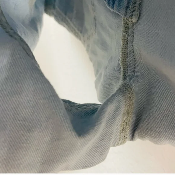 Free People | Denim Blue Jean Light We The Free Beginner's Luck Slouch Shorts - Picture 11 of 11